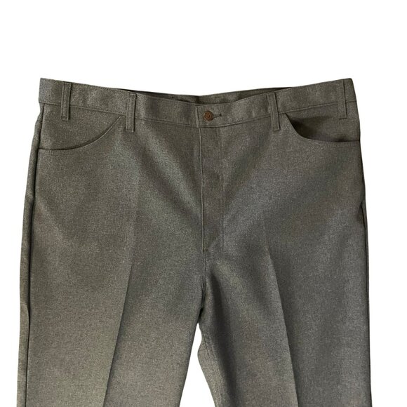 Vintage Levi’s Men’s Gray Pants 46x34 NEW – 100% Polyester – USA Made - Picture 5 of 16